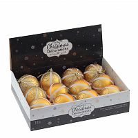 Набор из 12шт Украшение новогоднее "Шар", D 8 см, L35 W27 H8,5 см Набор из 12шт Украшение новогоднее "Шар", D 8 см, L35 W27 H8,5 см