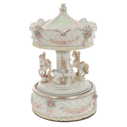 Фигурка декоративная "Карусель" (муз, движ), L10,5 W10,5 H16,5 см