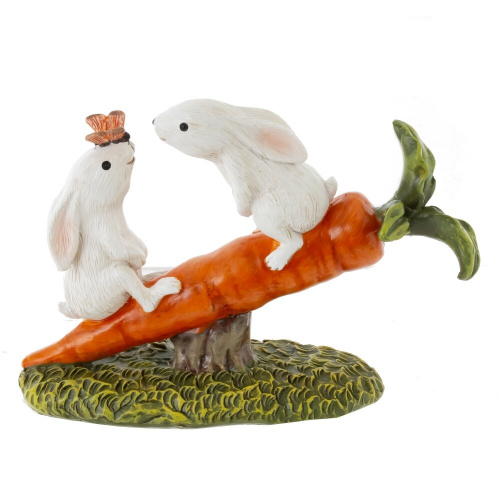 Фигурка декоративная "Зайцы", L8 W3 H5,5 см