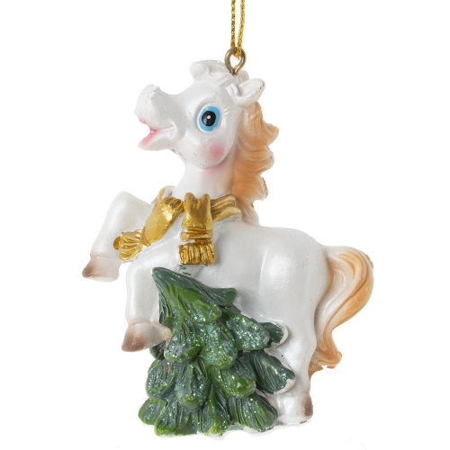 Фигурка декоративная подвесная "Лошадка", L6 W3 H8 см, 6в. фото 4 Фигурка декоративная подвесная "Лошадка", L6 W3 H8 см, 6в. фото 4