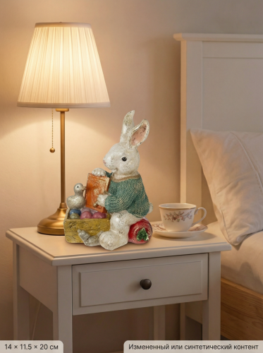 Фигурка декоративная "Заяц", L14 W11,5 H20 см фото 3