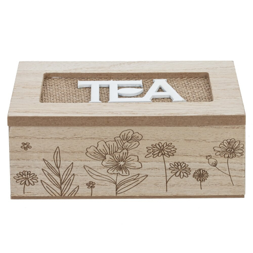 Шкатулка дя чайных пакетиков, L16 W9 H7 см Шкатулка дя чайных пакетиков, L16 W9 H7 см