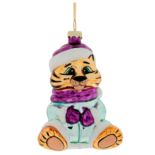 Украшение новогоднее "Тигр", L8 W6 H12 см, 4в. фото 4