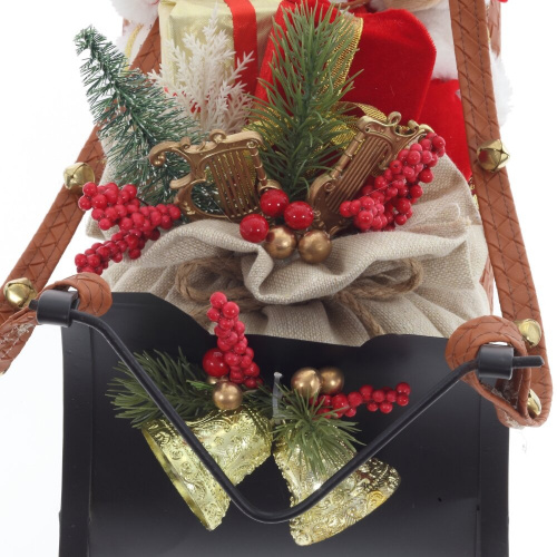 Дед Мороз на санях, L51 W22 H48 см фото 7