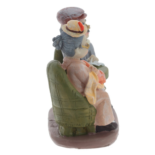 Фигурка декоративная "Бабушка с дедушкой", L15 W8 H14 см, 2в. фото 4