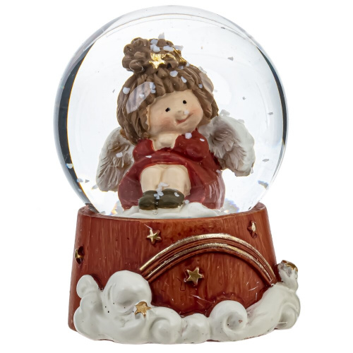 Фигурка декор в стекл шаре "Ангел", D 4.5 см, L4,5 W4,5 H6,5 см, 2в. фото 2