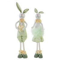 Игрушка набивная "Заяц/Зайка", L13 W9 H53 см, 2в.