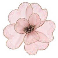 Цветок искусственный "Магнолия" (на клипсе), L16 W16 H8 см Цветок искусственный "Магнолия" (на клипсе), L16 W16 H8 см