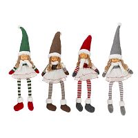 Игрушка набивная "Девочка", L16 W8 H60/22 см, 4в.