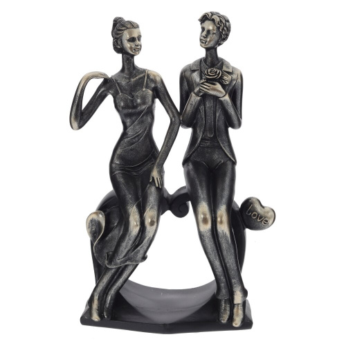 Фигурка декоративная "Влюбленная пара", L13 W9 H25 см Фигурка декоративная "Влюбленная пара", L13 W9 H25 см