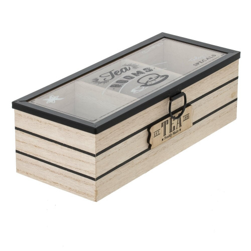 Шкатулка для чайных пакетиков, L24 W10,5 H7,5 см фото 2