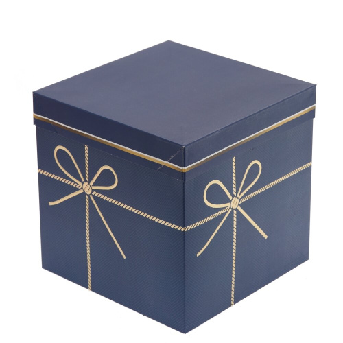 Коробка подарочная (бумага 350г/м2), L22,5 W22,5 H22 см, 4в. фото 3