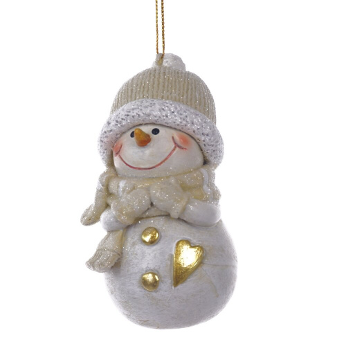 Фигурка декоративная подвесная "Снеговик", L5 W4,5 H8,5 см, 2в. фото 3