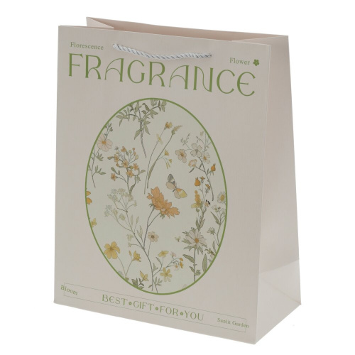 Пакет подарочный M (бумага 205г/м2, блок 12шт), L26 W12 H32 см