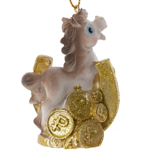 Фигурка декоративная подвесная "Лошадка", L5 W3 H7,5 см, 6в. фото 10 Фигурка декоративная подвесная "Лошадка", L5 W3 H7,5 см, 6в. фото 10