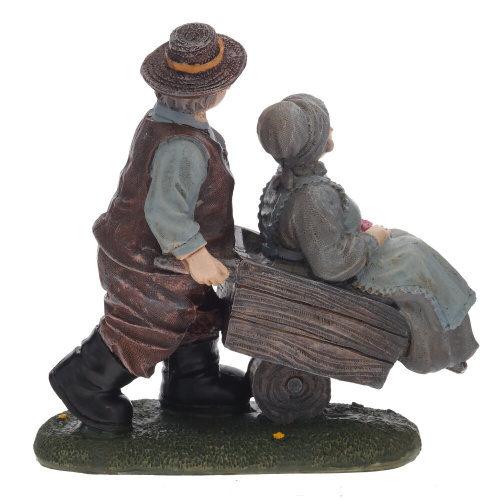 Фигурка декоративная "Бабушка с дедушкой", L15 W7 H15 см, 2в. фото 4