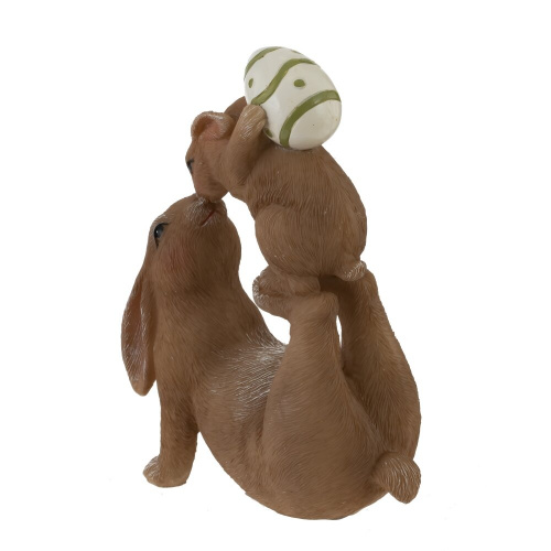 Фигурка декоративная "Зайцы", L9,5 W5,5 H13 см фото 4