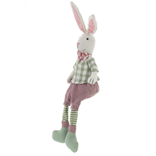 Игрушка набивная "Заяц/Зайка", L13 W12 H62/28 см, 2в. фото 2 Игрушка набивная "Заяц/Зайка", L13 W12 H62/28 см, 2в. фото 2