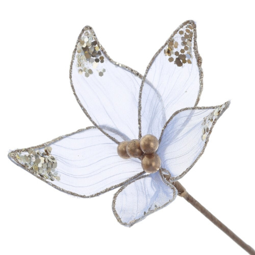 Цветок искусственный "Пуансеттия", L15 W15 H37 см Цветок искусственный "Пуансеттия", L15 W15 H37 см