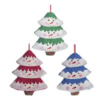 Украшение новогоднее "Елка", L6,5 W1,5  H8 см, 3в.