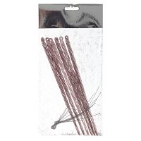 Набор из 6 шт: Изделие декоративное подвесное "Сосулька", L5 W0,7 H19 см Набор из 6 шт: Изделие декоративное подвесное "Сосулька", L5 W0,7 H19 см