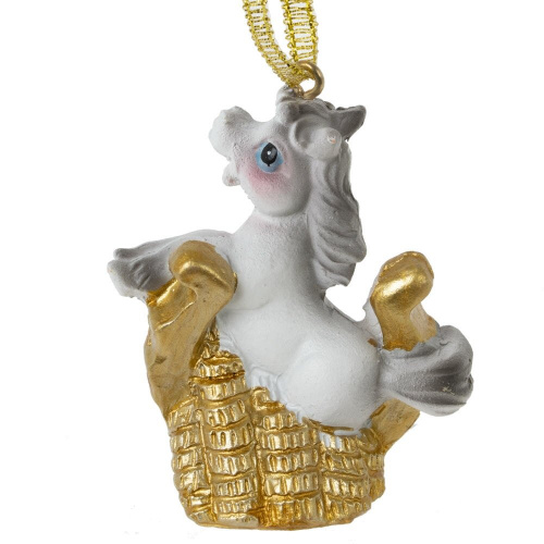 Фигурка декоративная подвесная "Лошадка", L5 W2 H5 см, 2в. фото 5