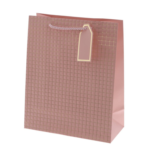 Пакет подарочный M (бумага 210г/м2, блок 12шт), L26 W12 H32 см, 4в. фото 4