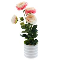 Цветочная композиция "Ранункулюс", L14 W10 H40 см
