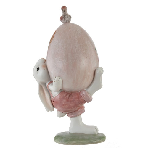 Фигурка декоративная "Заяц с яйцом", L11 W7,5 H20 см фото 3