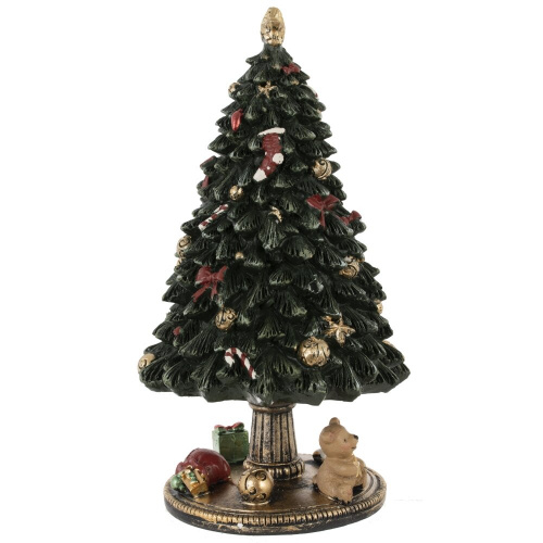 Фигурка декоративная (мех.завод,муз, движ) "Ёлка", L12 W12 H22,5 см фото 2