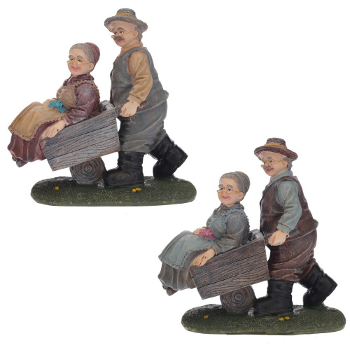 Фигурка декоративная "Бабушка с дедушкой", L16 W6 H15 см, 2в. Фигурка декоративная "Бабушка с дедушкой", L16 W6 H15 см, 2в.