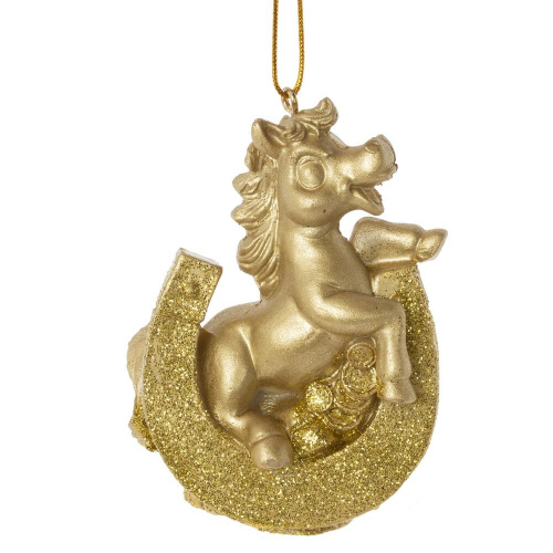 Фигурка декоративная подвесная"Лошадка", L5 W3 H7,5 см, 2в. фото 4