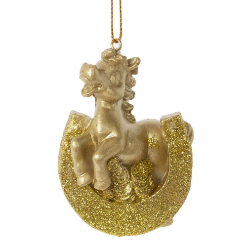 Фигурка декоративная подвесная"Лошадка", L5 W3 H7,5 см, 2в. фото 2