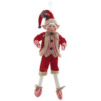 Игрушка набивная подвесная "Эльф", L16 W10 H56 см (полка 24 см.)