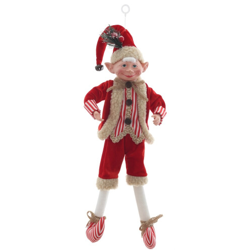 Игрушка набивная подвесная "Эльф", L16 W10 H56 см (полка 24 см.)