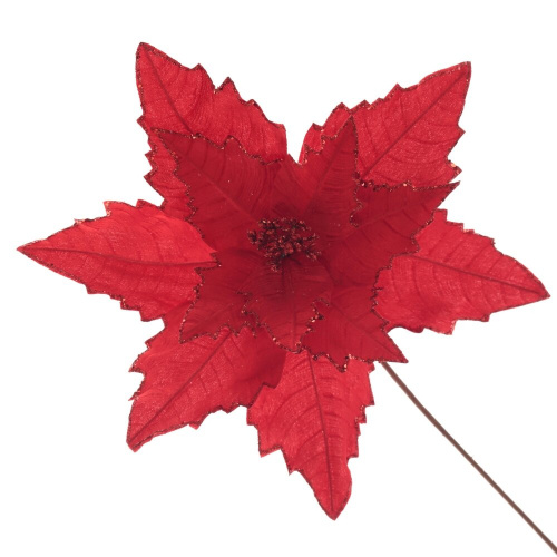 Цветок искусственный "Пуансеттия", L53 W53 H67 см Цветок искусственный "Пуансеттия", L53 W53 H67 см