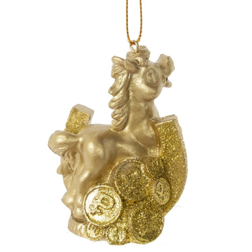 Фигурка декоративная подвесная"Лошадка", L5 W3 H7,5 см, 2в. фото 3