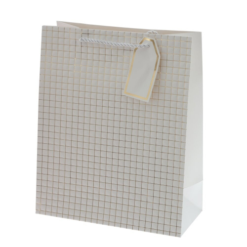 Пакет подарочный M (бумага 210г/м2, блок 12шт), L26 W12 H32 см, 4в. фото 2