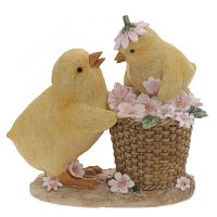 Фигурка декоративная "Цыплята", L9 W4,5 H9 см