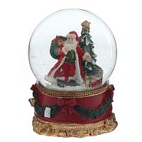 Фигурка декоративная "Дед Мороз" в стекл шаре, D 10 см, L10 W11 H13 см