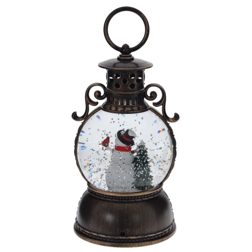 Изделие декоративное "Фонарь" (подсвет, муз, вьюга, 3хААА н/п +USB), D 10 см, L11 W11 H24 см фото 4 Изделие декоративное "Фонарь" (подсвет, муз, вьюга, 3хААА н/п +USB), D 10 см, L11 W11 H24 см фото 4