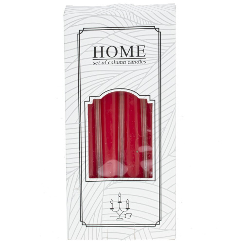Набор из 4-х свечей, D 2 см, L10 W2,5 H21,5 см Набор из 4-х свечей, D 2 см, L10 W2,5 H21,5 см