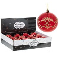 Набор из 12шт Украшение новогоднее "Шар", D 8 см, L35 W27 H8,5 см Набор из 12шт Украшение новогоднее "Шар", D 8 см, L35 W27 H8,5 см