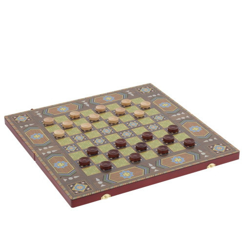Игра настольная 3 в 1 (нарды, шахматы, шашки), L49 W24,5 H5 см фото 4