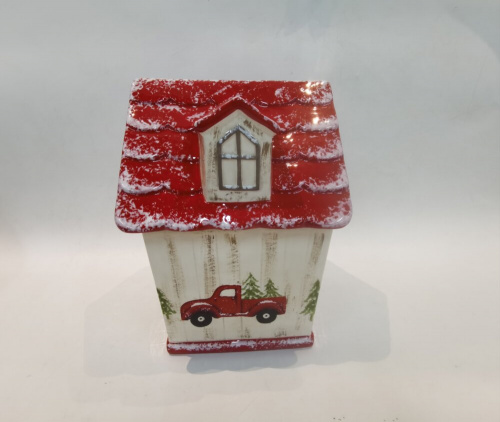 Конфетница "Дом", 2100 мл, L18,5 W18,5 H26 см фото 5