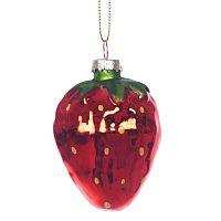Украшение новогоднее "Клубника", L5,5 W5 H8,5 см