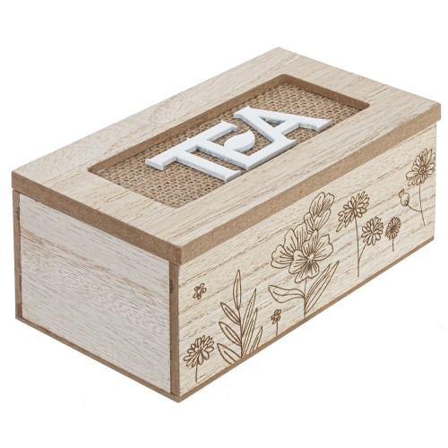 Шкатулка дя чайных пакетиков, L16 W9 H7 см фото 2 Шкатулка дя чайных пакетиков, L16 W9 H7 см фото 2