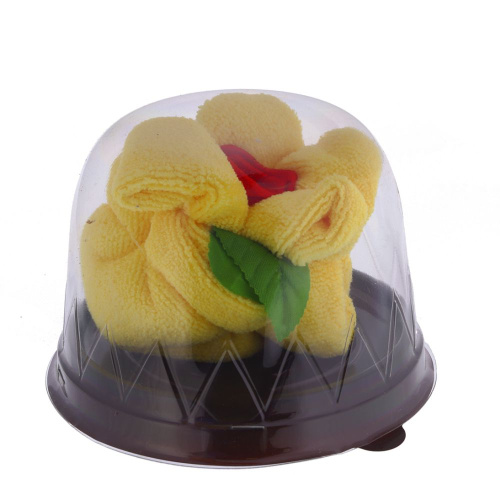 Полотенце "Цветок", L30 W30 H0,3 см, 4в. фото 2