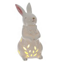 Фигурка декоративная "Заяц" (подсветка, 3xLR44 н/п), L, L7 W8 H15 см