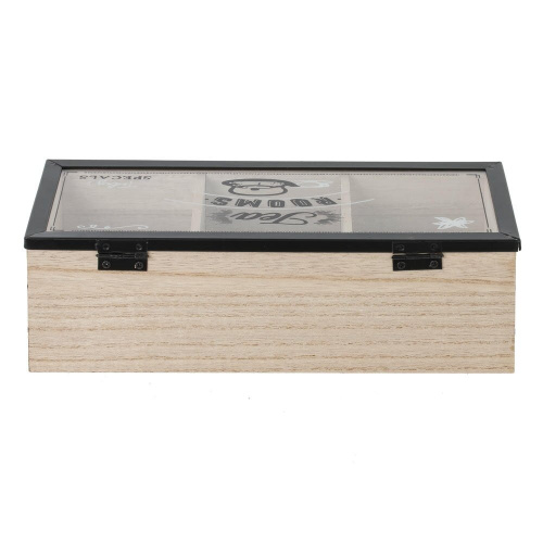 Шкатулка для чайных пакетиков, L24 W10,5 H7,5 см фото 3